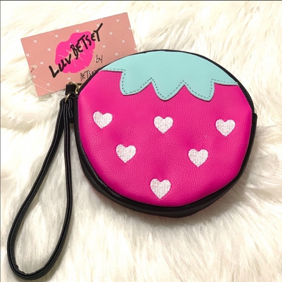 Betsey Johnson Handbags - NEW Betsey Johnson Strawberry Coin Purse